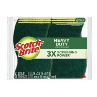 Scotch-Brite Heavy Duty Scrub Sponge 426, Pack of 6